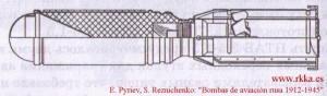 Standardní protitanková bomba PTAB-2.5-1.5, s číslem 3-01278 technický výkres, model 1943.